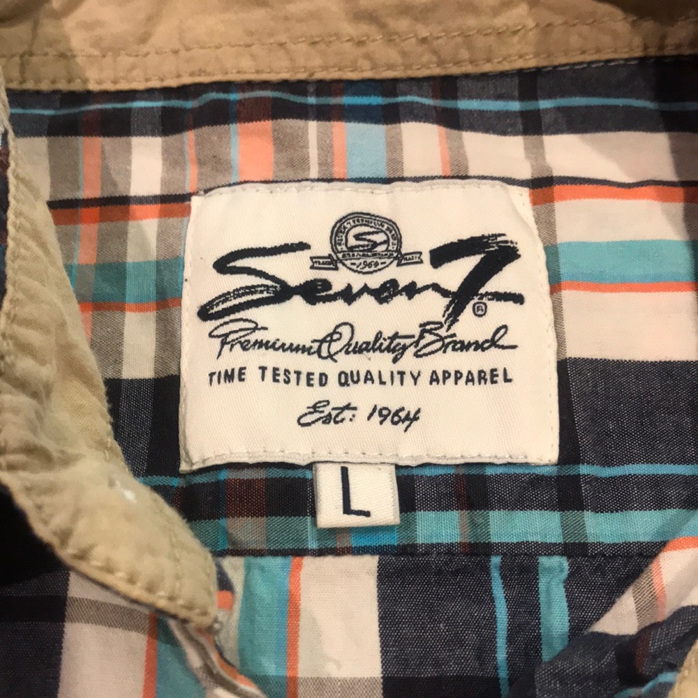 Seven 7 men’s button down shirts.